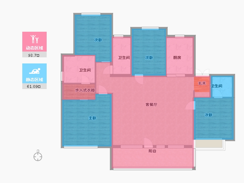 山东省-青岛市-红星国际广场-140.00-户型库-动静分区