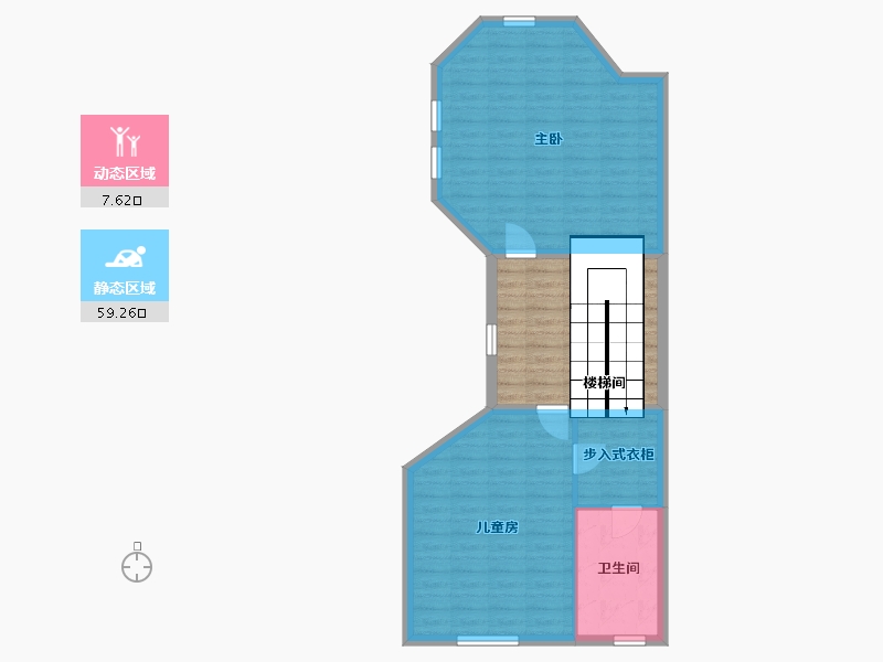 陕西省-西安市-湖滨花园-76.57-户型库-动静分区