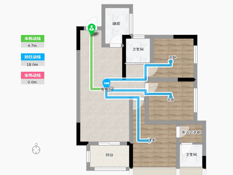 四川省-成都市-空港陆号-70.40-户型库-动静线