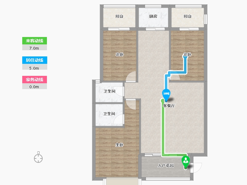 广东省-汕头市-南洋珠池路项目-102.48-户型库-动静线