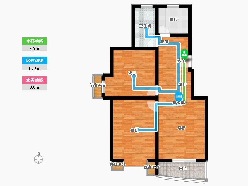 河北省-保定市-东湖庄园-76.15-户型库-动静线