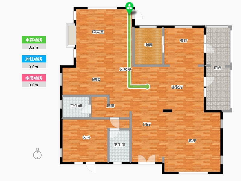 北京-北京市-蓝岸丽舍-187.34-户型库-动静线