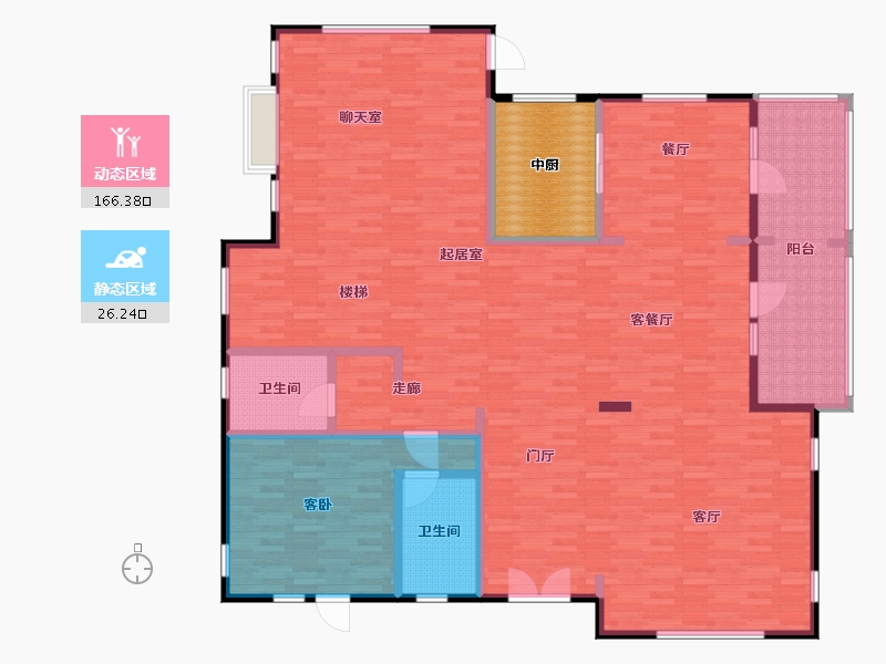 北京-北京市-蓝岸丽舍-187.34-户型库-动静分区