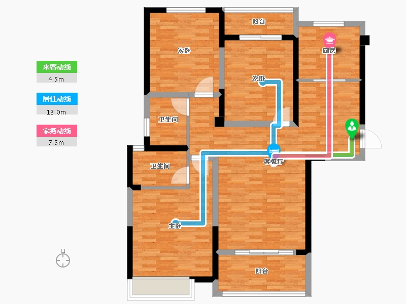 河南省-焦作市-和兴南郡名城-101.99-户型库-动静线