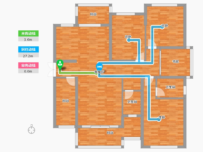 广西壮族自治区-百色市-麓湖养园-130.02-户型库-动静线