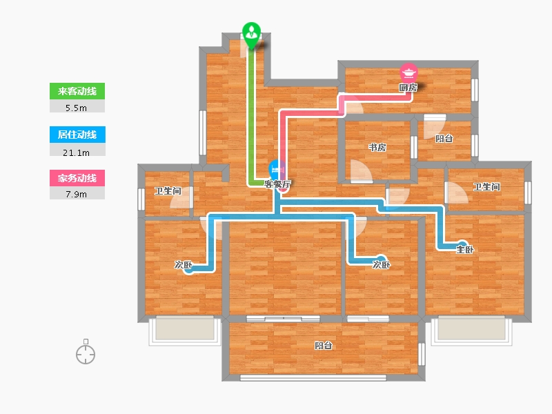 重庆-重庆市-碧桂园-112.51-户型库-动静线