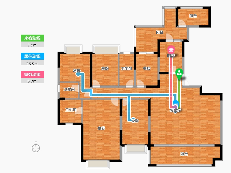 贵州省-贵阳市-中国铁建国际城-214.94-户型库-动静线