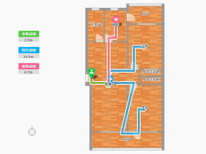 河北省-石家庄市-建北生活小区-103.96-户型库-动静线