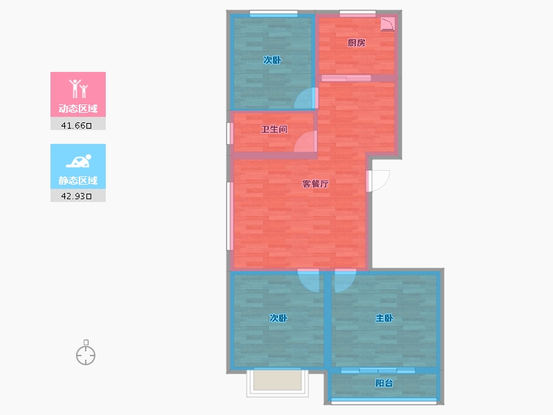 河北省-承德市-德润庄园-75.27-户型库-动静分区