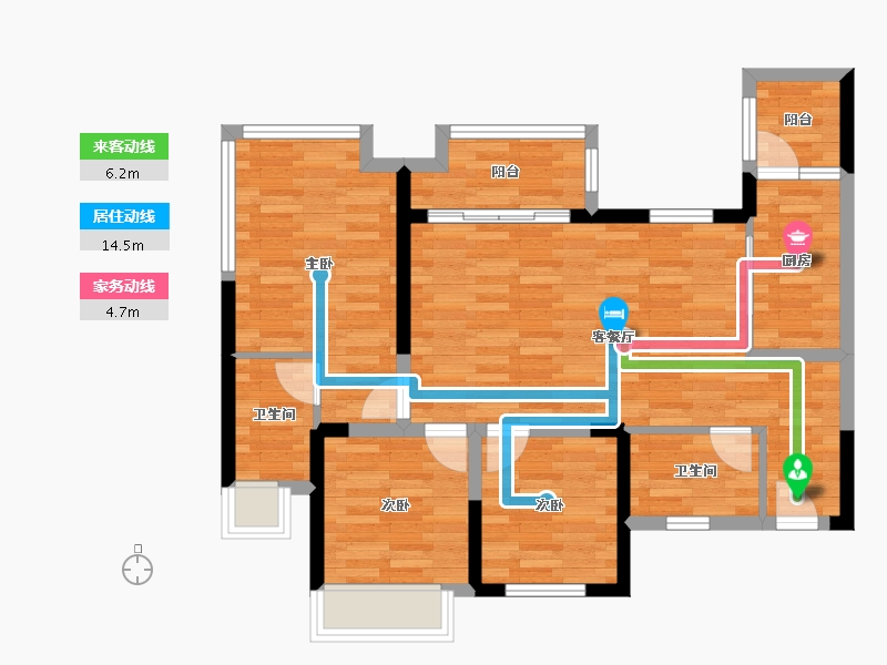 四川省-南充市-铁投锦华府-78.02-户型库-动静线