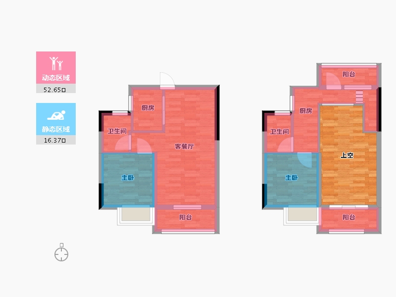 广东省-东莞市-名流印象花园三期-74.46-户型库-动静分区