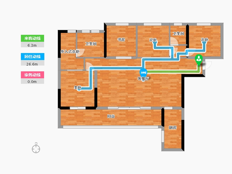 四川省-成都市-中南海棠集-119.60-户型库-动静线