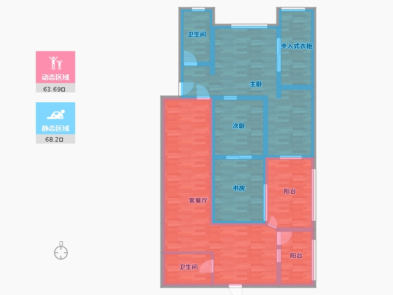 山东省-东营市-财政小区-116.98-户型库-动静分区