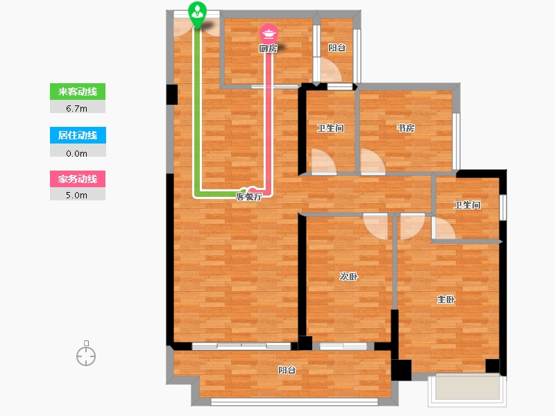 福建省-泉州市-百宏御景天下-101.69-户型库-动静线