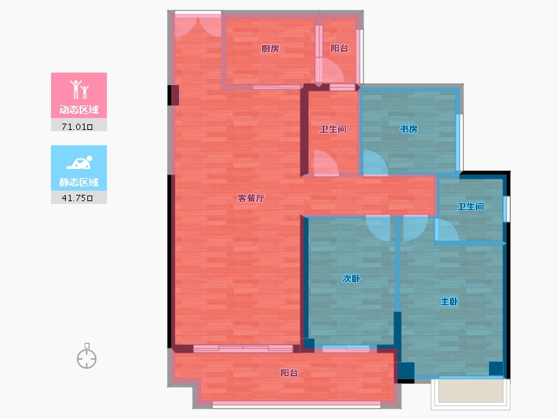 福建省-泉州市-百宏御景天下-101.69-户型库-动静分区