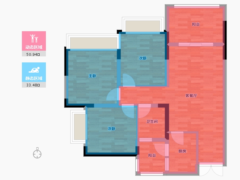 重庆-重庆市-巫山-75.00-户型库-动静分区