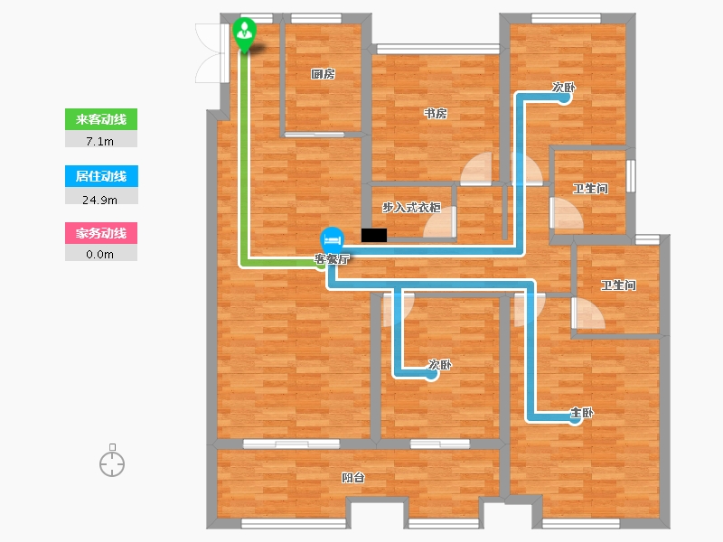 江苏省-泰州市-祥生未来城香颂-118.01-户型库-动静线