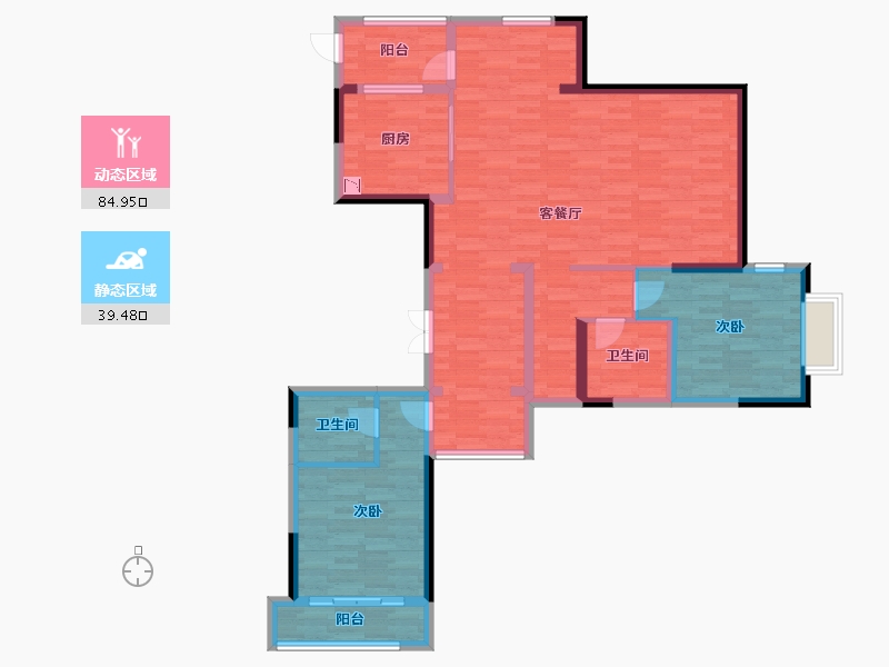 安徽省-芜湖市-未来城-111.56-户型库-动静分区