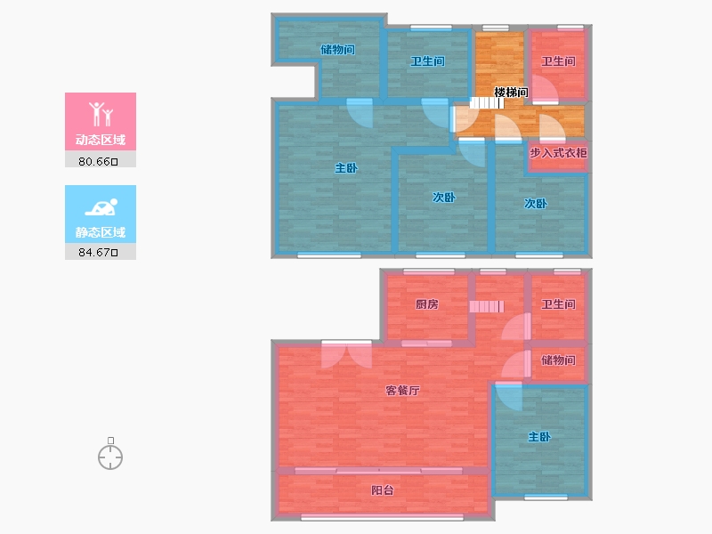 江苏省-苏州市-合著花园-158.00-户型库-动静分区