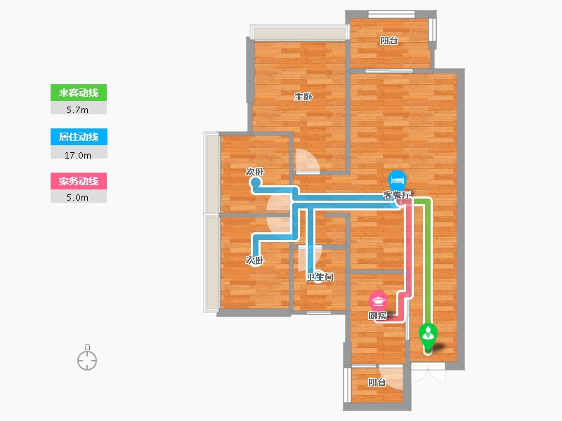 四川省-成都市-美的新城公园天下-67.59-户型库-动静线