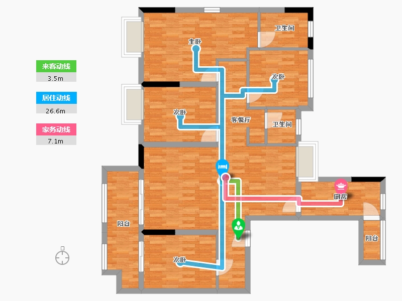 江西省-赣州市-时代新城-108.18-户型库-动静线