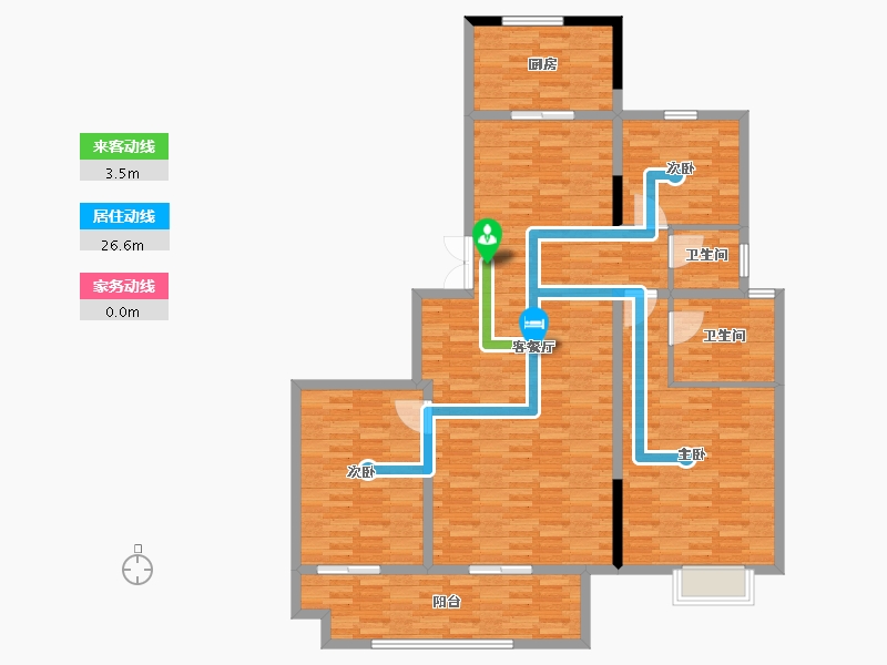 浙江省-宁波市-悦华府-140.00-户型库-动静线