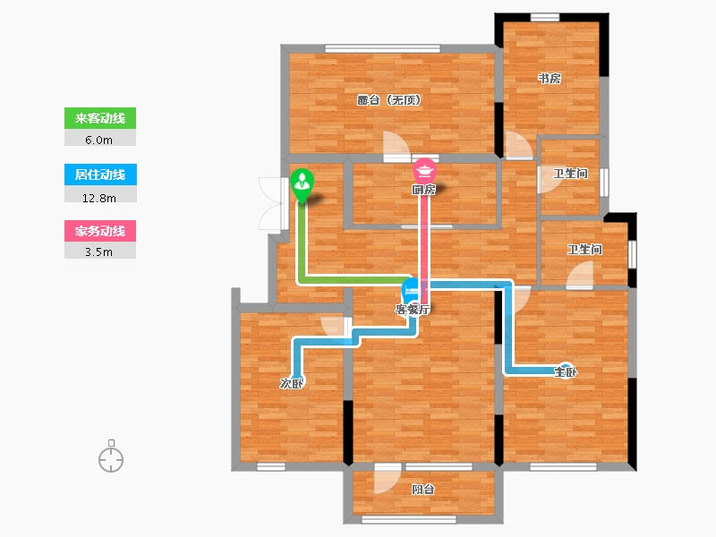 辽宁省-沈阳市-华润置地·萬象府-117.03-户型库-动静线