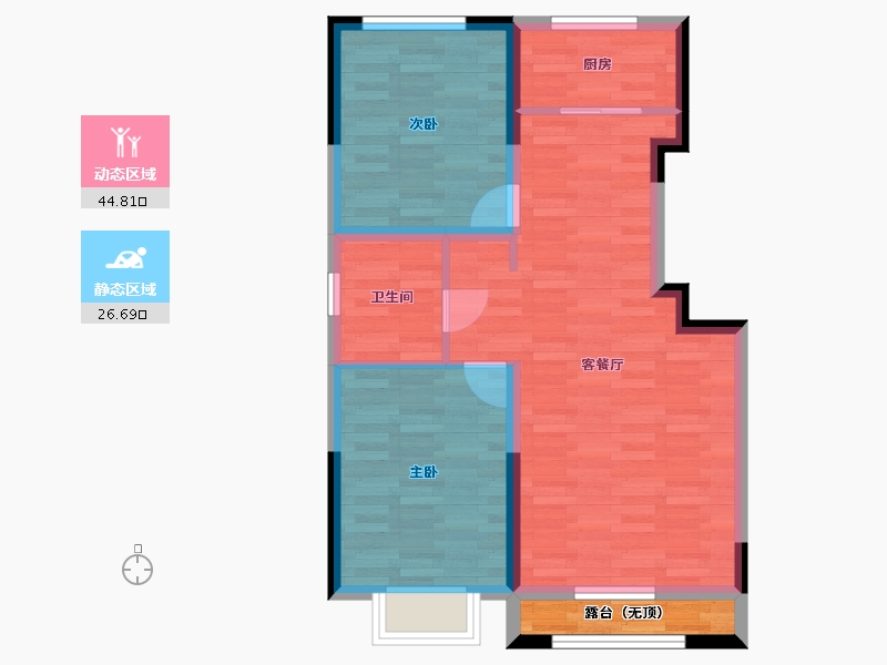 吉林省-吉林市-路红-67.01-户型库-动静分区