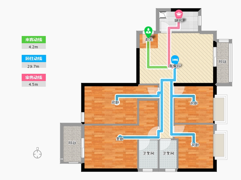 福建省-福州市-儒江新苑-96.08-户型库-动静线