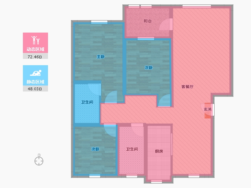 浙江省-嘉兴市-文曲佳苑-106.46-户型库-动静分区