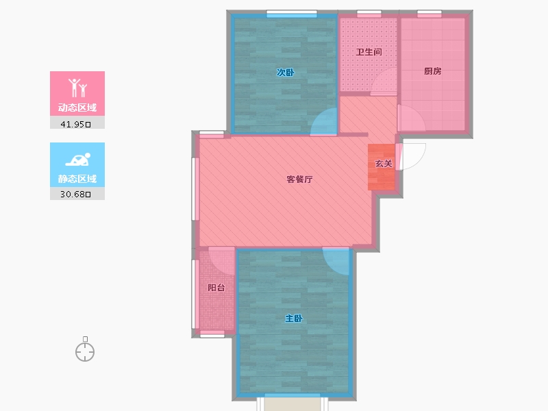 上海-上海市-金橘新苑-65.18-户型库-动静分区