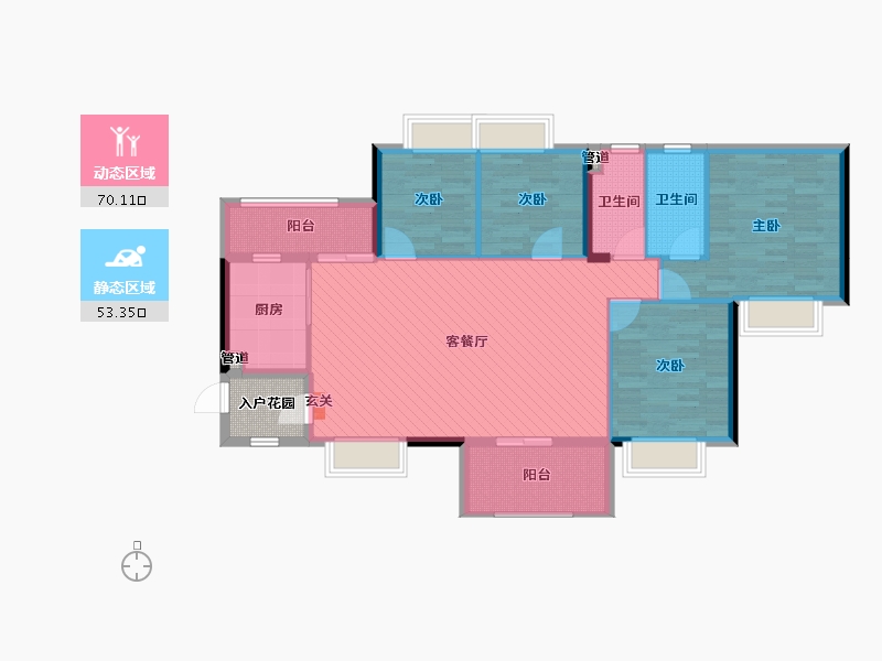 广东省-清远市-广英花园-114.60-户型库-动静分区