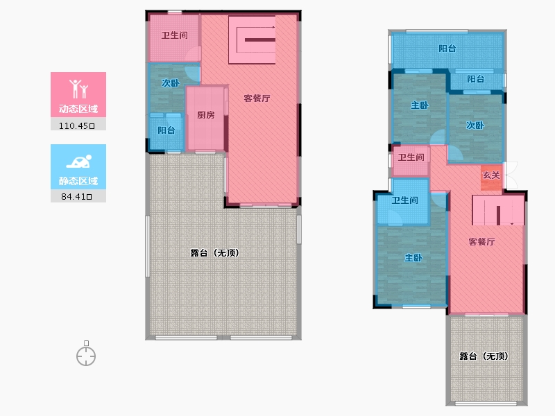 海南省-澄迈县-天赐上湾-267.12-户型库-动静分区