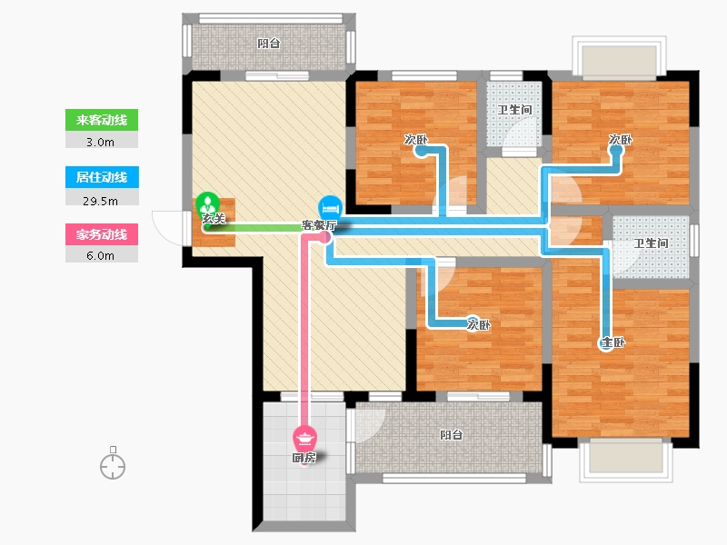 广西壮族自治区-钦州市-阳光之春-101.49-户型库-动静线