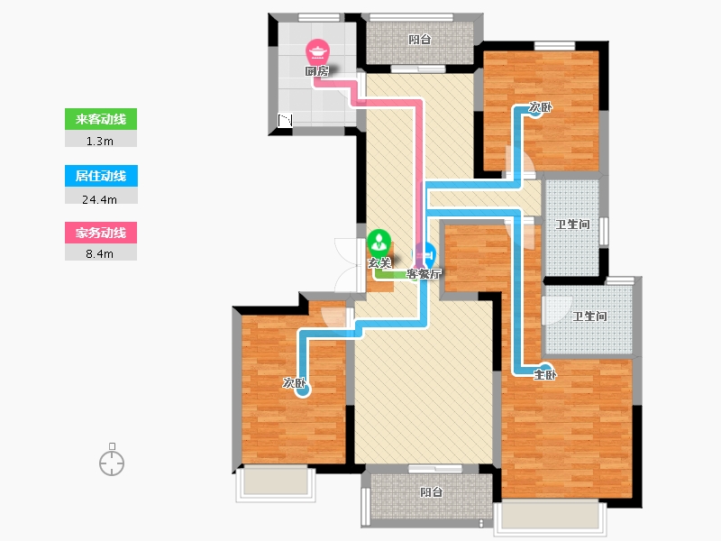 河南省-开封市-郑开橄榄城-110.00-户型库-动静线