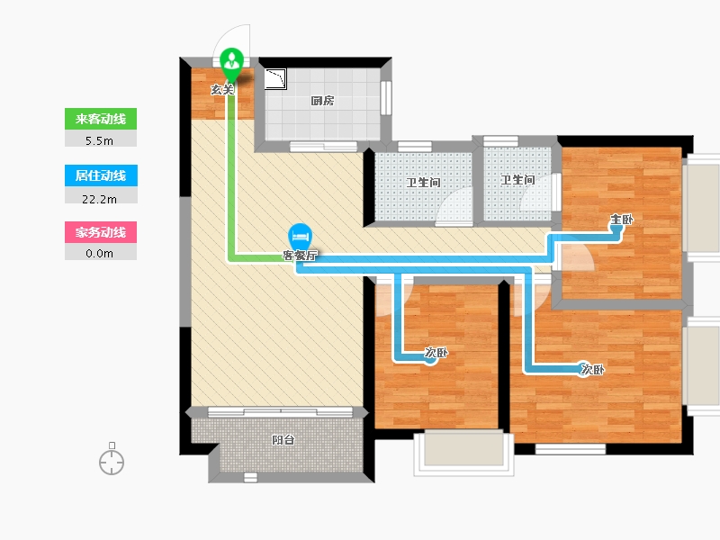 湖南省-株洲市-山水洲城-77.68-户型库-动静线