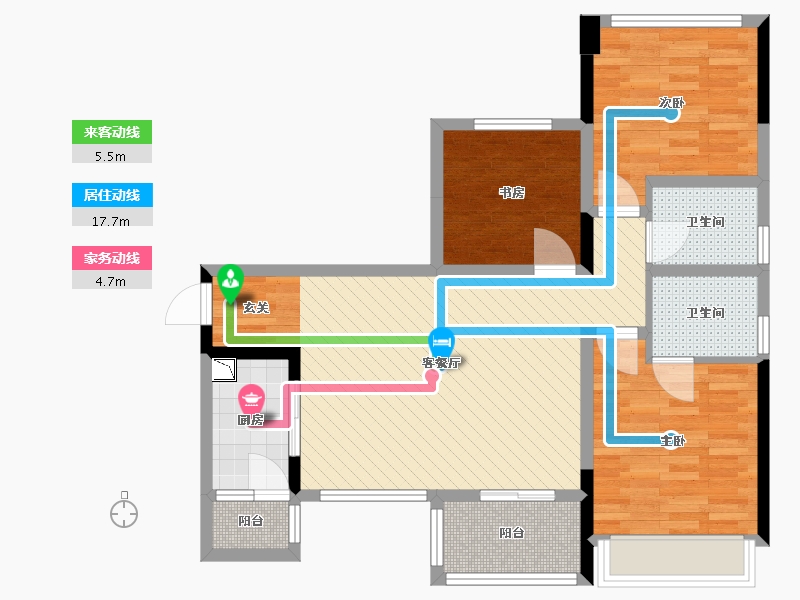 四川省-资阳市-佳家鼎晟泓府-79.73-户型库-动静线