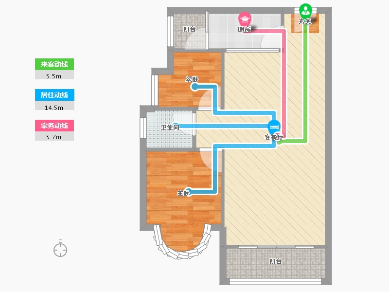 广东省-深圳市-水晶之城四期-58.11-户型库-动静线