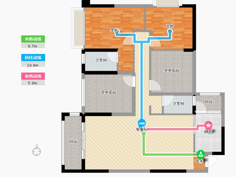 广西壮族自治区-河池市-都安电力花园小区-119.20-户型库-动静线