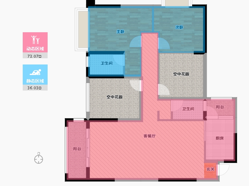 广西壮族自治区-河池市-都安电力花园小区-119.20-户型库-动静分区