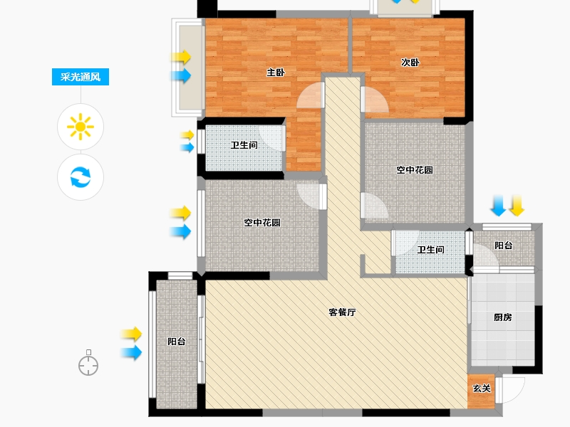 广西壮族自治区-河池市-都安电力花园小区-119.20-户型库-采光通风