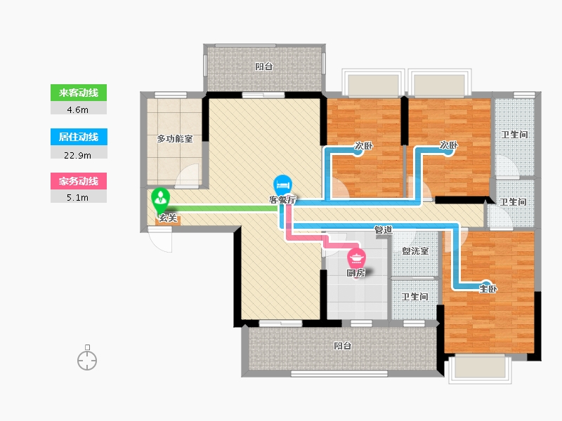 湖南省-永州市-万佳名城-115.20-户型库-动静线