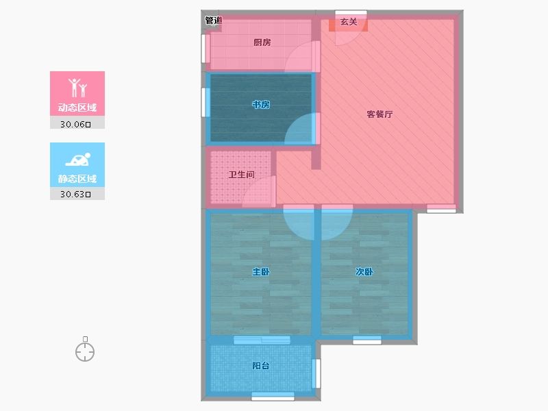 山东省-聊城市-星光和园-51.80-户型库-动静分区