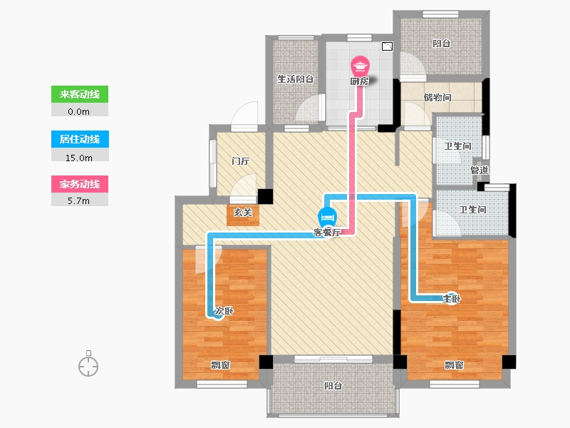 重庆-重庆市-未知-96.01-户型库-动静线