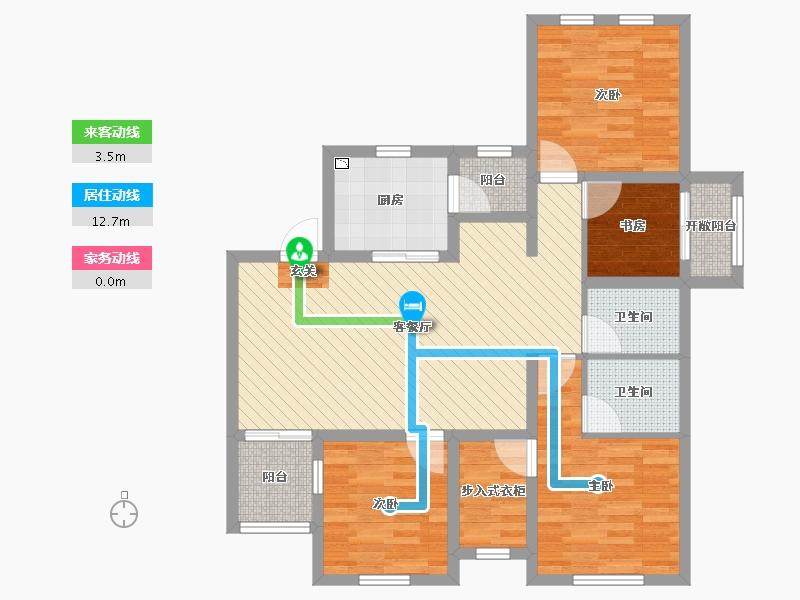 山东省-临沂市-致远翡翠园-91.23-户型库-动静线