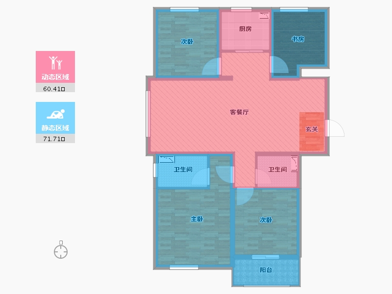 河北省-邢台市-永康上东首府-117.69-户型库-动静分区