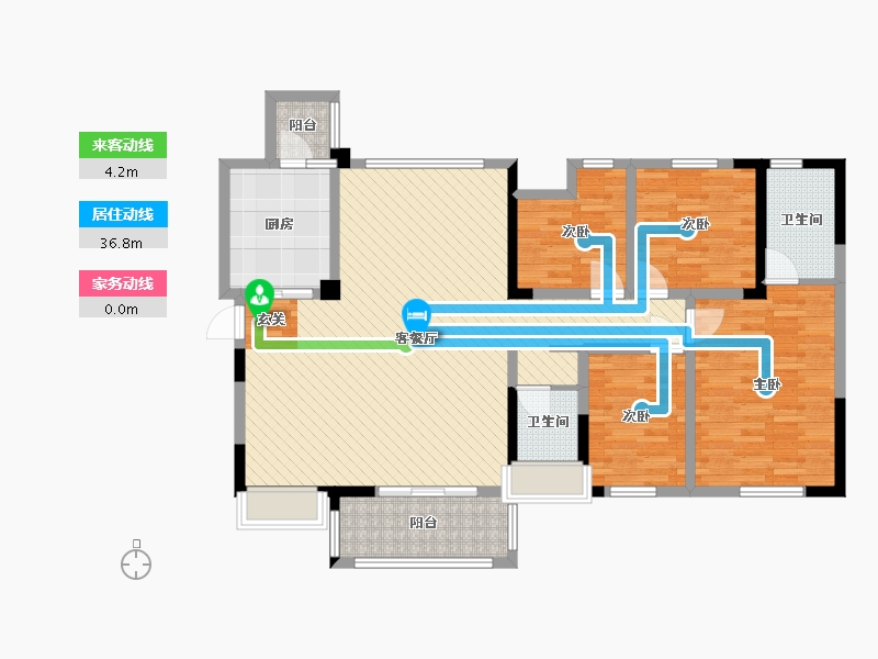 四川省-宜宾市-南雅世家-119.27-户型库-动静线