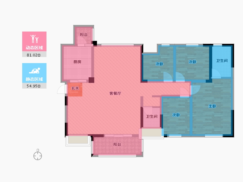 四川省-宜宾市-南雅世家-119.27-户型库-动静分区