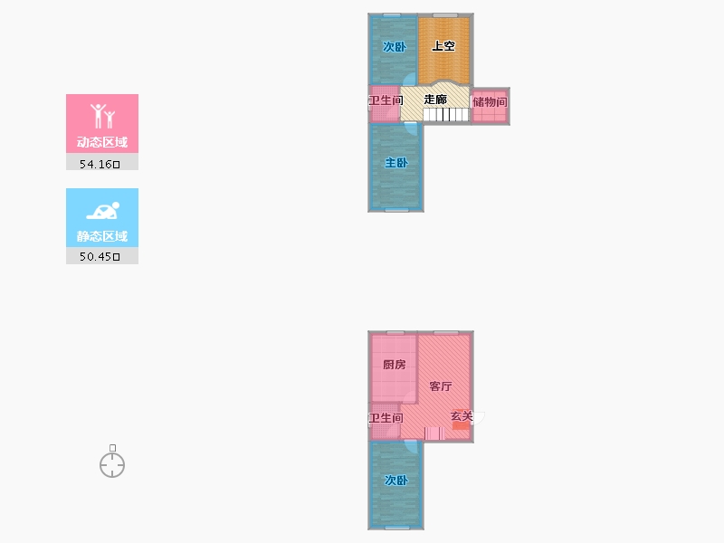 黑龙江省-齐齐哈尔市-联通名苑-117.35-户型库-动静分区