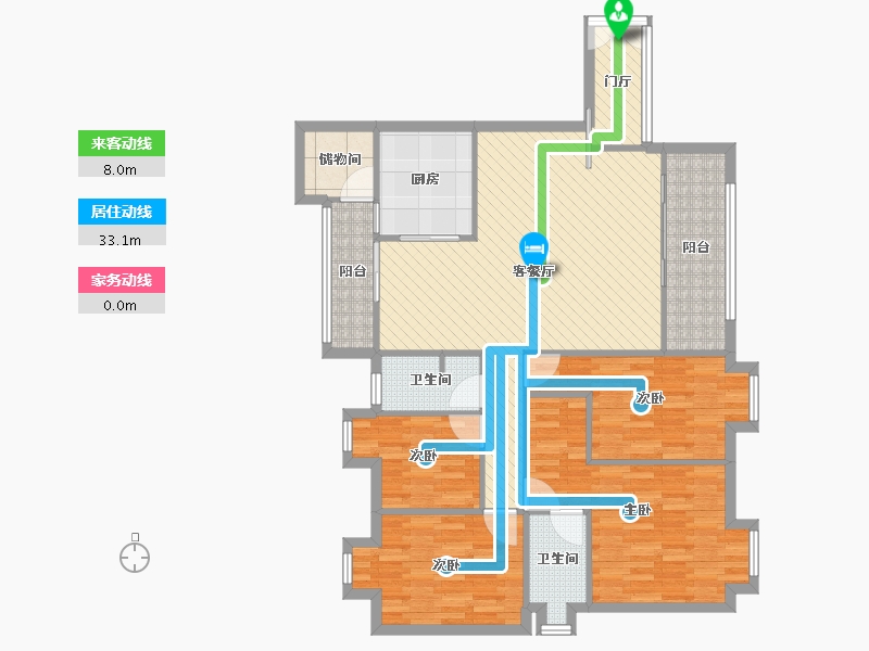 四川省-成都市-理工东苑-118.17-户型库-动静线